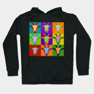 Billy Goat Pop Art Love Goats Hoodie